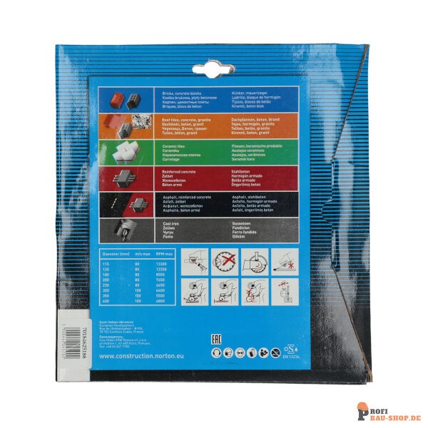 nortonschleifmittel/NORTON_schleifmittel_70184625188 Diamond Blade Norton Vulcan JET 23x22.23 8x2.6_150819